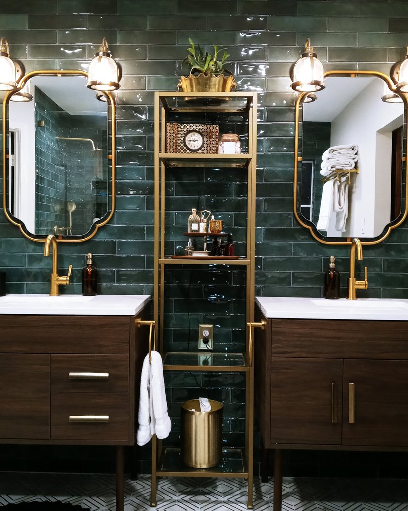 bathroom showcase