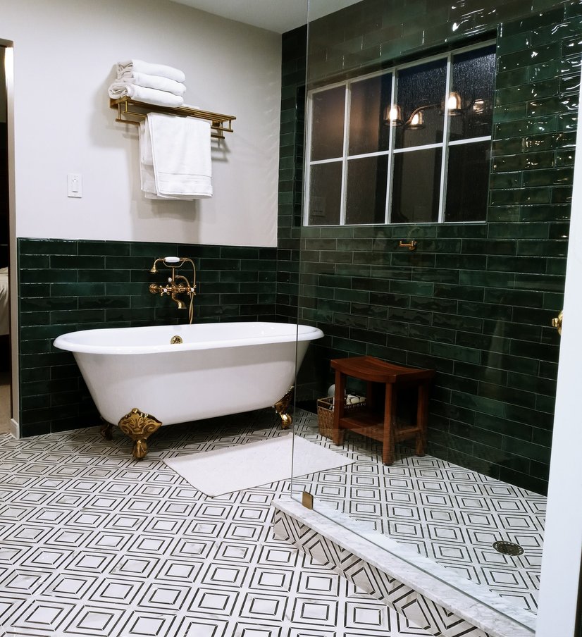 bathroom mirror installation