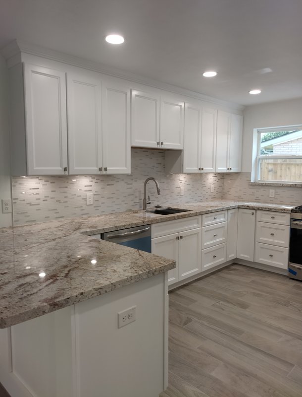 light gray renovation project